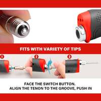 Topex 4v max cordless glue gun soldering iron twin kit with adaptor accessories
