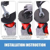 Topex heavy duty 900w 125mm 5inch angle grinder with side handle protection switch