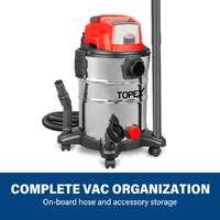 Topex 20v 25l wet & dry vacuum cleaner & blower skin only without battery