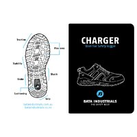 Bata Industrials Charger Low-Cut Jogger with Safety Toecap Size AU/UK 3 (US 4)