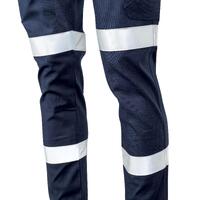 TRU Workwear Midweight Cotton Stretch Cargo Trousers with Biomotion Reflective Tape
