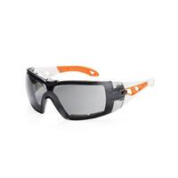 Uvex Pheos Guard Safety Glasses Pair HC/AF Clear Black/Yellow
