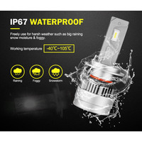 LIGHTFOX Pair Philips H7 Led Headlight Kit 18000LM Hi/Low Beam Vehicle Car Replace Halogen