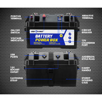 ATEM POWER 12V 40A DC to DC Battery Charger MPPT Dual Battery System with Battery Box