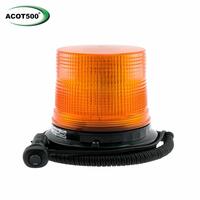Large LED Beacon Magenta Magnetic Base 12-24V