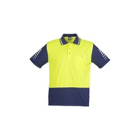 Syzmik Mens Hi Vis Zone Polo Yellow/Black Small