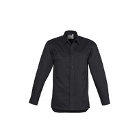 Syzmik Mens Lightweight Tradie L/S Shirt Blue Small