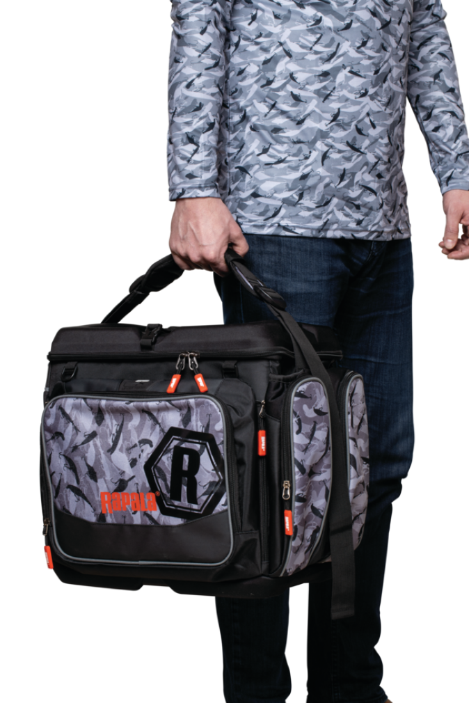 Rapala LureCamo Magnum Fishing Tackle Bag with Moulded Waterproof