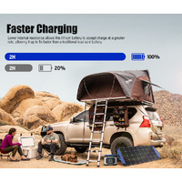 ATEMPOWER 12V 100Ah Slimline Lithium Battery LiFePO4 Deep Cycle 4WD Caravan RV