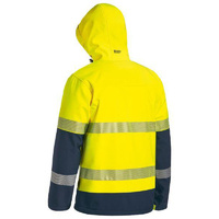 Taped Hi Vis Ripstop Bonded Fleece Jacket  Yellow/Navy Size 5XL