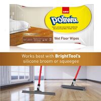 BrightTools Silicone Broom & Squeegee Cleaning System, 3in1 Broom & Squeegee & Quick mop
