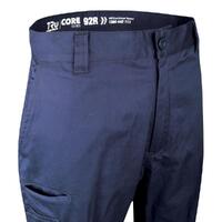 TRu Workwear Midweight Drill Trousers With Biomotion Reflective Tape CT1080T2-NAV-R087