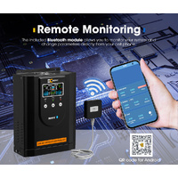 DC MONT 100A MPPT Solar Charge Controller 12/24/36/48V Battery Regulator Bluetooth LiFePO4 Battery Compatible