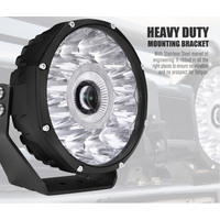 LIGHTFOX 7" Laser/LED Driving Lights Osram LED Black Round Offroad Truck SUV 4x4