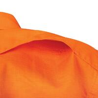 TRu Workwear Ripstop L/S Vented Hi-Vis Cotton Shirt With Reflective Tape DS1169T1-ORA-DM
