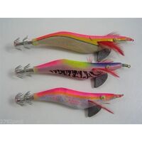 10 X Assorted Premium Squid Jigs In Zip Up Pouch - Large