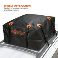 SAN HIMA Universal Waterproof Car Roof Top Rack Bag Cargo Carrier Luggage Basket Bag 4WD