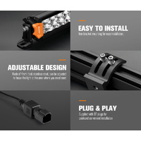 LIGHTFOX 20inch Osram LED Light Bar Slim Dual Rows Combo Driving Lamp Offroad 4x4