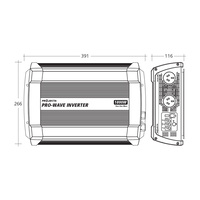 Projecta 1800W Power Inverter Pure Sine Wave 12V 12 Volt Car Dc To Ac Pw1800
