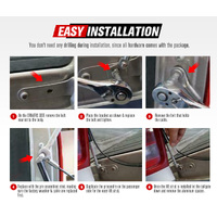 FIERYRED Easy Up & Slow Down Tailgate Strut Kit for Ford Ranger Raptor 2012-ON