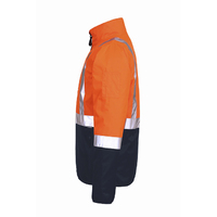 Rainbird Workwear Adults Pilot Jacket With Tape XS Fluoro Orange/Navy
