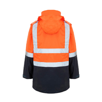 Rainbird Workwear Healy 4-In-1 Jacket & Vest XS Fluoro Orange/Navy