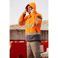 Rainbird Workwear Jones Softshell Coat XS Fluoro Orange/Charcoal