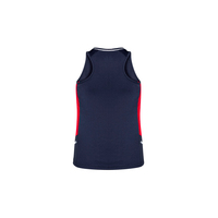 Ladies Renegade Singlet Red/White/Silver 6
