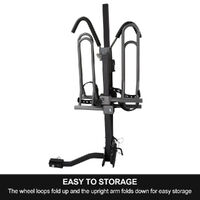 SAN HIMA 2 Bicycle Bike Carrier Platform Foldable 2" Hitch Mount