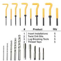 Masterspec 138pcs hss thread repair kit metric