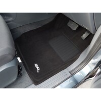 3D Carpet Mats for Ford Ranger Dual Cab PX PX2 PX3 2011-2021 Front & Rear Colour Black