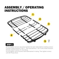Universal Steel Roof Rack Basket Car Luggage Carrier Steel Vehicle Cargo