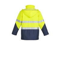 Syzmik Mens Hi Vis Storm Jacket Orange/Navy XXS