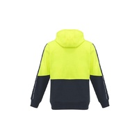 Syzmik Unisex Hi Vis Full Zip Hoodie Orange/Charcoal XXS