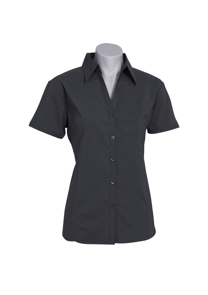Ladies Metro Short Sleeve Shirt Black 6