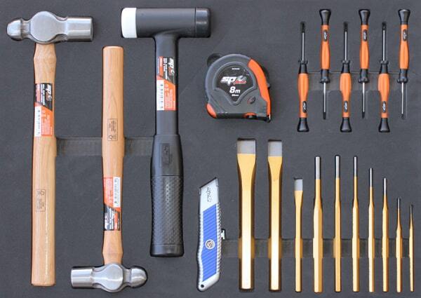 SP Tools 307 Piece 15 Drawer Custom Tool Kit - Black Metric/SAE SP50105X