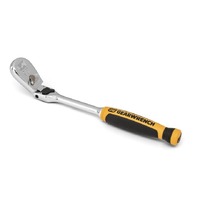 GearWrench 8" 1/4"Dr 90T Dual Material Locking Flex Head Teardrop Ratchet 81016T