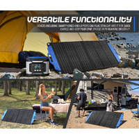 ATEM POWER 12V 100W Flexible Folding Solar Panel Kit Solar Mat Blanket Camping