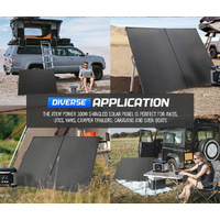 ATEM POWER 12V 300W Folding Solar Panel Kit Mono Shingled ETFE Caravan Camping RV