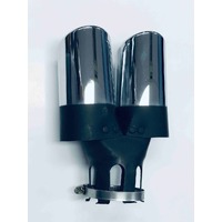 Dual Pipe Exhaust Tip fits 30-50mm pipes*