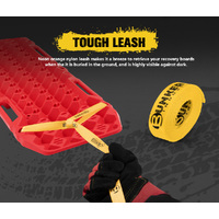 BUNKER INDUST Recovery Tracks 10T Sand Mud Snow Grass 4WD Accessory 1Pair Red