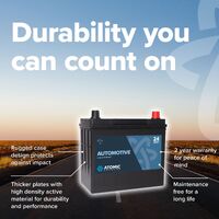 Atomic 12V 60Ah Car and Passenger Vehicle Battery 2544