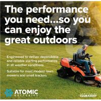 Atomic 12V 30Ah CCA300 Lawn and Garden Battery 4052
