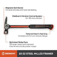 Crescent 22 Oz Steel Frame Smooth Hammer CHSFRS22-06