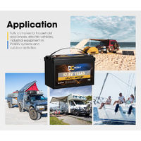 DC MONT 12V 135Ah Lithium Battery LiFePO4 Phosphate Deep Cycle Rechargeable Replace AGM