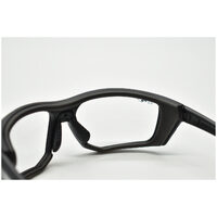 Eyres by Shamir EDGE Foam Matt Charcoat Grey Frame Clear AF & AS Lens Safety Glasses