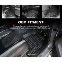 KIWI MASTER 3D TPE Car Floor Mats for Toyota Landcruiser Prado 150 MY 2013-Current Automatic Transmission Models ONLY