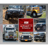 LIGHTFOX Pair 7inch LED Headlight for Jeep Patrol GQ