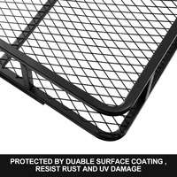 SAN HIMA Cargo Carrier Luggage Basket Car Rack Foldable Hitch Mount Steel Mesh
