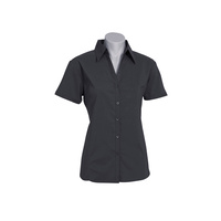 Ladies Metro Short Sleeve Shirt Black 6